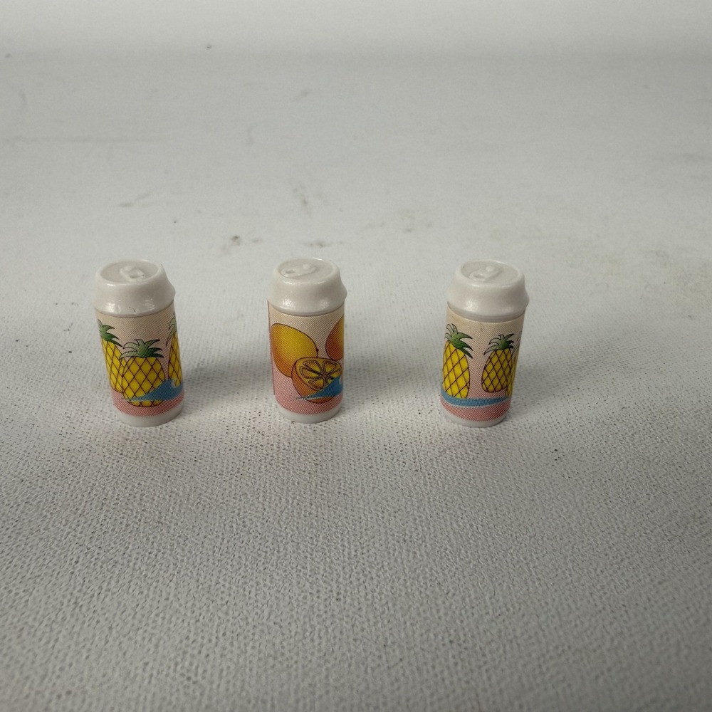 2002 Mattel Barbie Cruise Ship Replacement Parts Accessories- 3 DRINK CANS‎